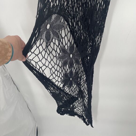 Crochet‎ Black Dress And Crochet Rainbow Pants #9Y - Picture 3 of 5